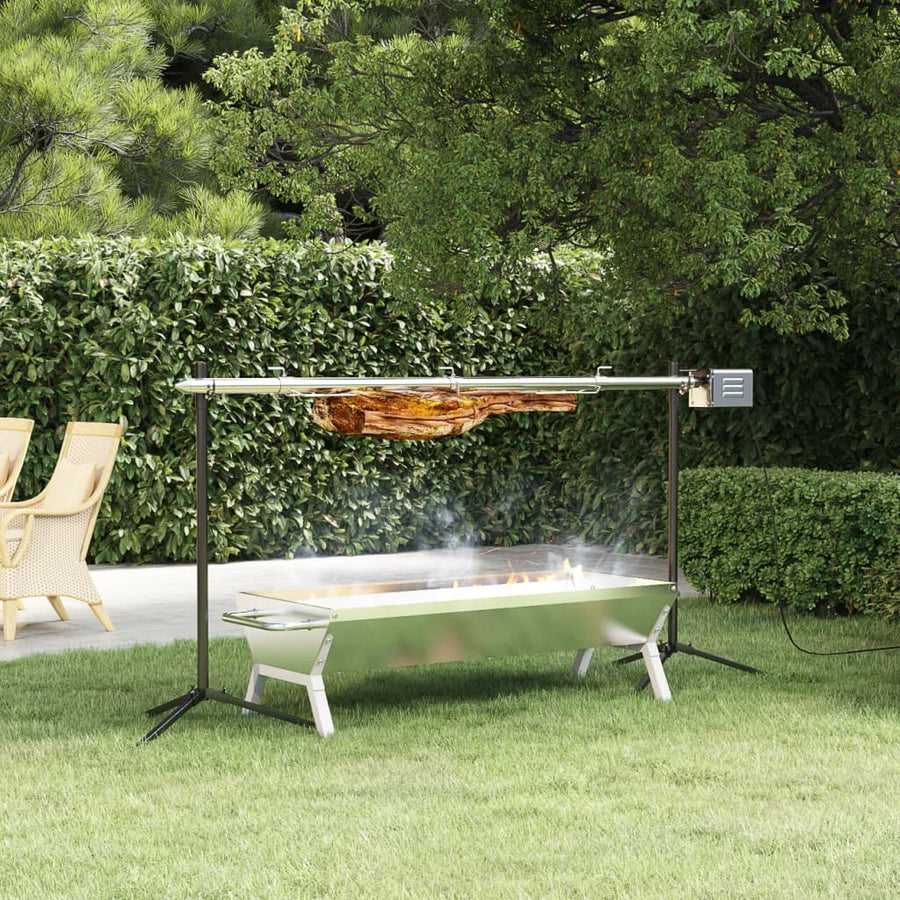 Barbecue Grill- En Bakset Automatisch Roestvrij Staal 150 x 46.5 x 82.5 cm
