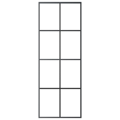 Schuifdeur Met Beslag Esg-Glas En Aluminium 76 x 205 cm 4x2 rooster