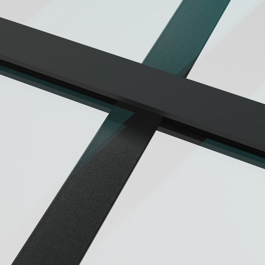 Schuifdeur Met Beslag Esg-Glas En Aluminium 76 x 205 cm 4x2 rooster