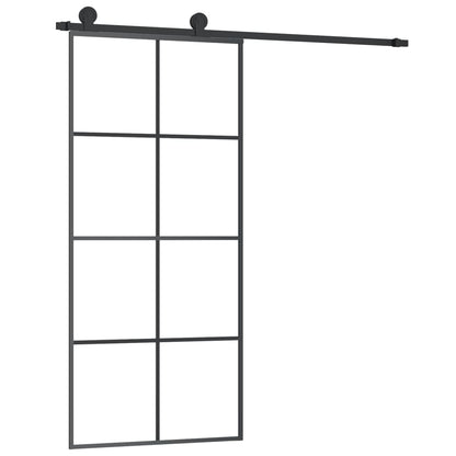 Schuifdeur Met Beslag Esg-Glas En Aluminium 90 x 205 cm 4x2 rooster