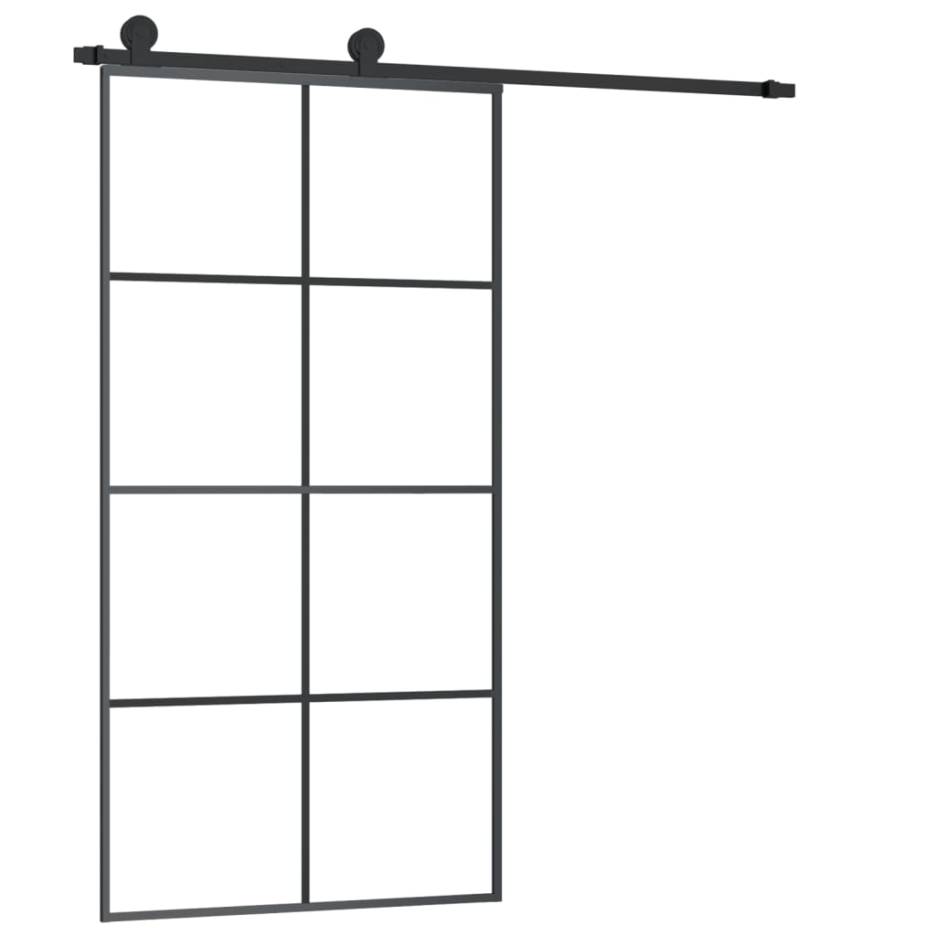 Schuifdeur Met Beslag 02,5X205 Cm Esg-Glas En Aluminium