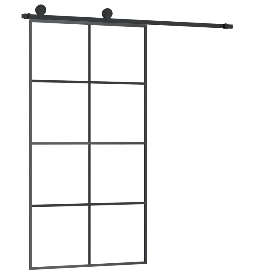 Schuifdeur Met Beslag 02,5X205 Cm Esg-Glas En Aluminium