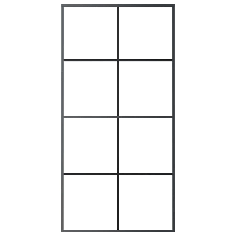 Schuifdeur Met Beslag 02,5X205 Cm Esg-Glas En Aluminium