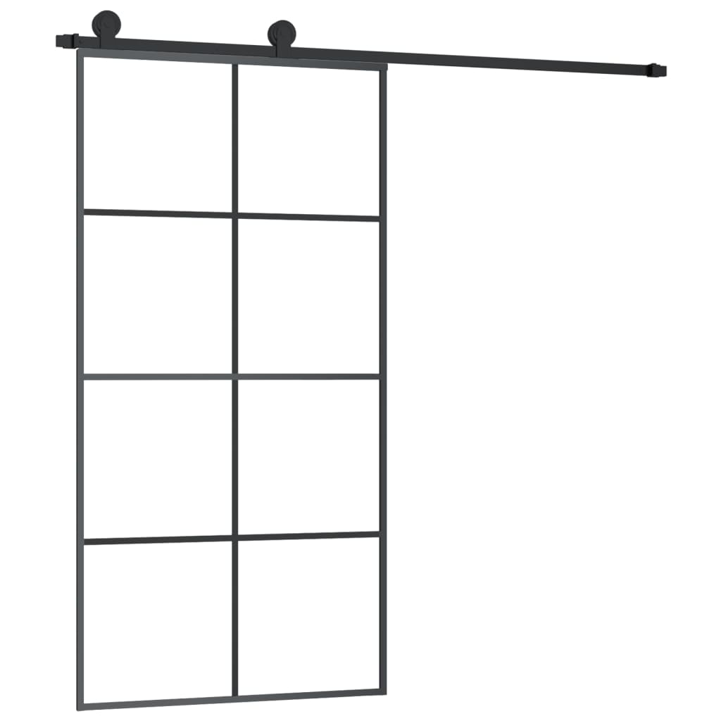 Schuifdeur Met Beslag 02,5X205 Cm Esg-Glas En Aluminium