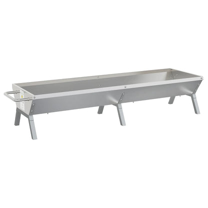 Barbecueplaat Roestvrij Staal Zilverkleurig 158 x 42 x 31 cm