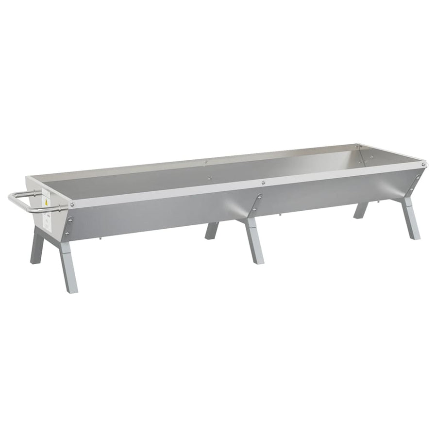 Barbecueplaat Roestvrij Staal Zilverkleurig 158 x 42 x 31 cm