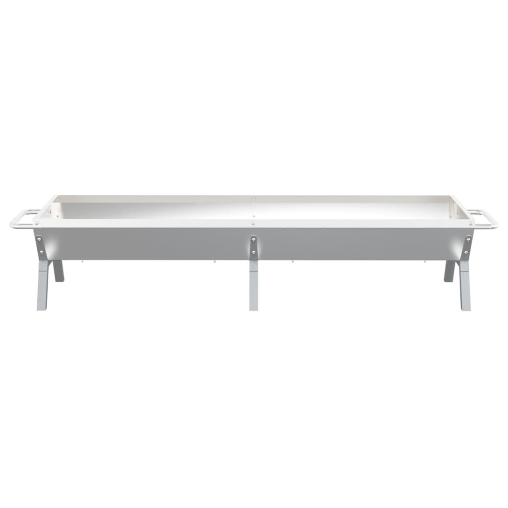 Barbecueplaat Roestvrij Staal Zilverkleurig 158 x 42 x 31 cm