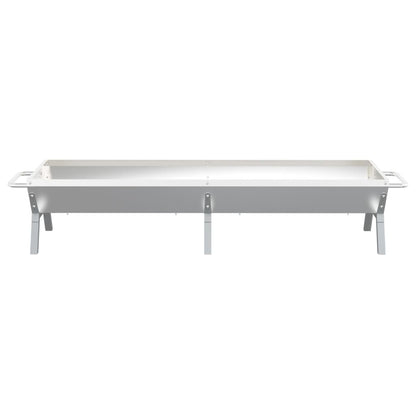 Barbecueplaat Roestvrij Staal Zilverkleurig 158 x 42 x 31 cm
