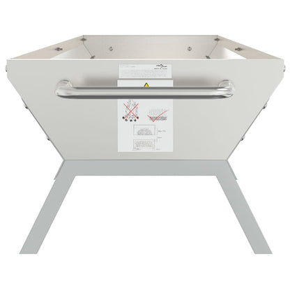 Barbecueplaat Roestvrij Staal Zilverkleurig 158 x 42 x 31 cm