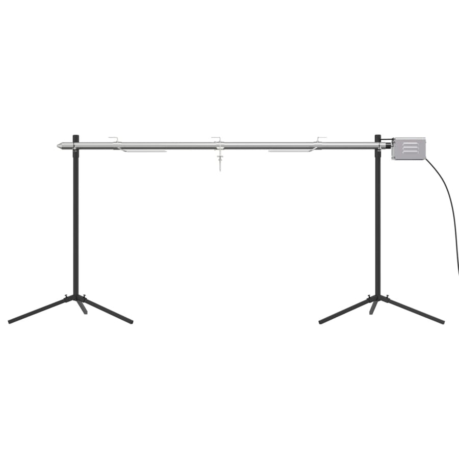 Automatische Barbecue Met Motor 150X46,5X82,5 Cm Roestvrijstaal