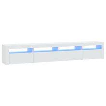 Tv-Meubel Met Led-Verlichting 240 x 35 x 40 cm Wit