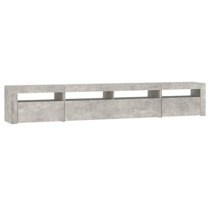 Tv-Meubel Met Led-Verlichting 240 x 35 x 40 cm Betongrijs