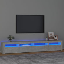 Tv-Meubel Met Led-Verlichting 240 x 35 x 40 cm Betongrijs