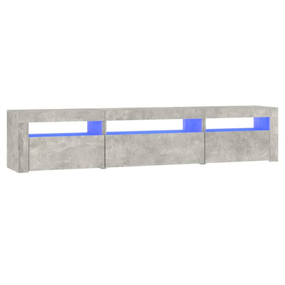 Tv-Meubel Met Led-Verlichting 195 x 35 x 40 cm Betongrijs