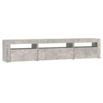 Tv-Meubel Met Led-Verlichting 195 x 35 x 40 cm Betongrijs