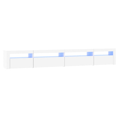 Tv-Meubel Met Led-Verlichting Wit