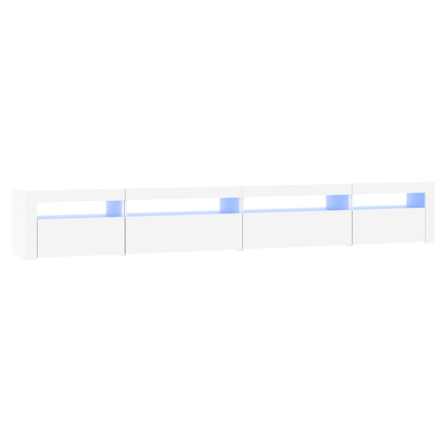 Tv-Meubel Met Led-Verlichting Wit