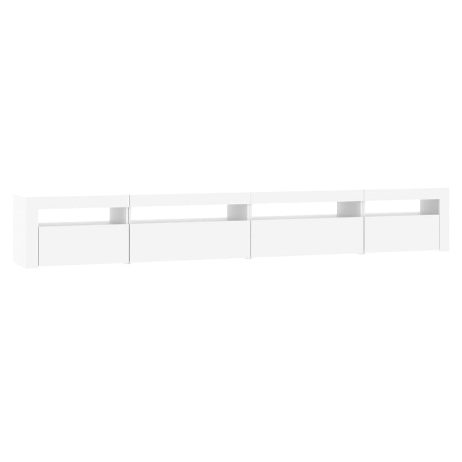 Tv-Meubel Met Led-Verlichting Wit