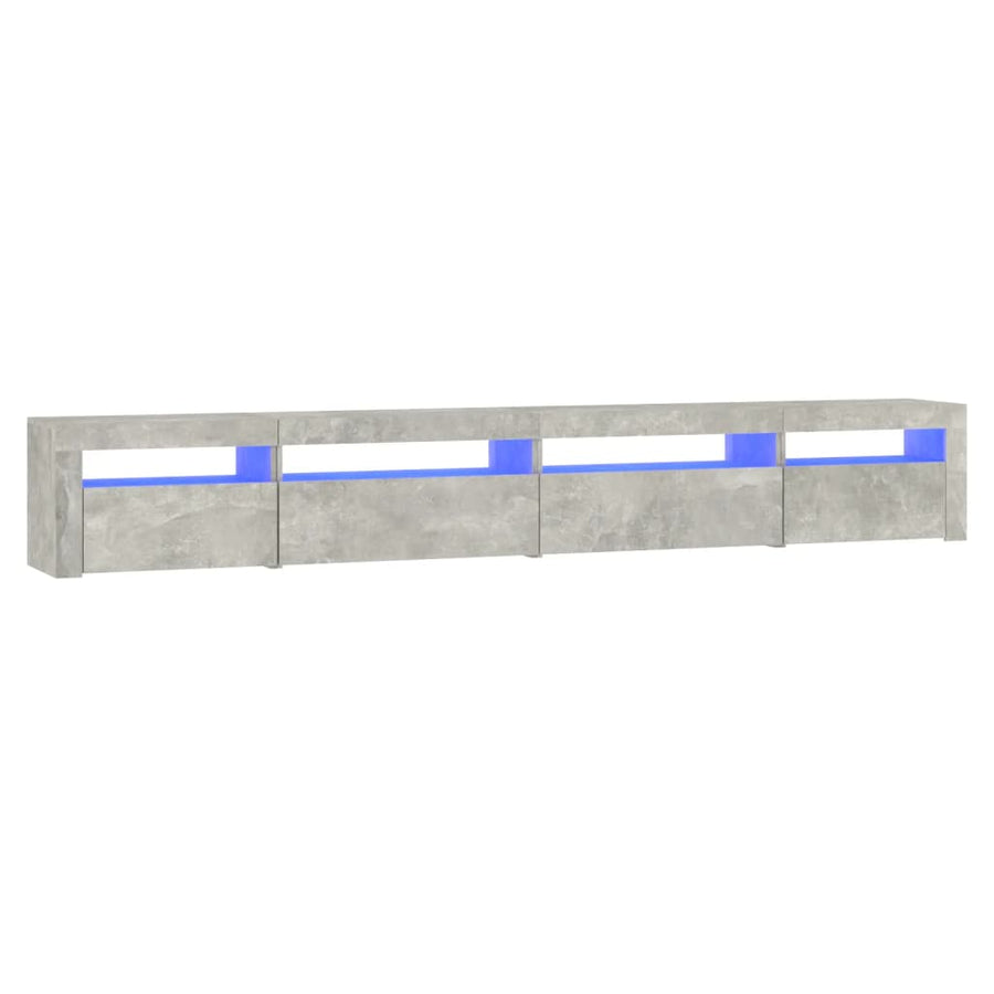 Tv-Meubel Met Led-Verlichting Betongrijs