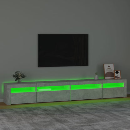 Tv-Meubel Met Led-Verlichting Betongrijs