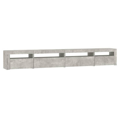 Tv-Meubel Met Led-Verlichting Betongrijs