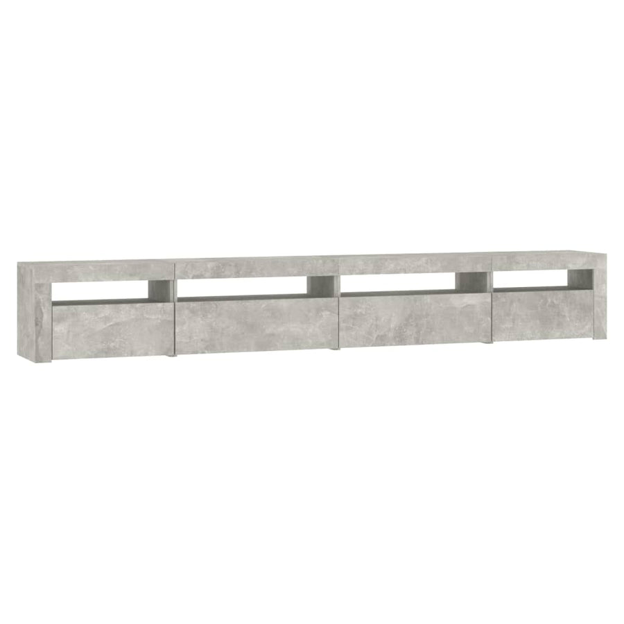 Tv-Meubel Met Led-Verlichting Betongrijs