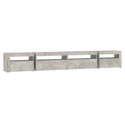 Tv-Meubel Met Led-Verlichting Betongrijs