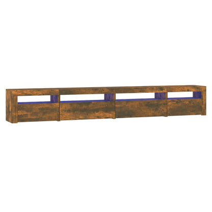 Tv-Meubel Met Led-Verlichting 270X35X40 Cm Gerookt Eikenkleurig 1 270 x 35 x 40 cm