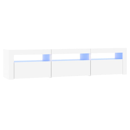 Tv-Meubel Met Led-Verlichting 180X35X40 Cm Wit 180 x 35 x 40 cm