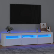 Tv-meubel 180x35x40 cm wit LED