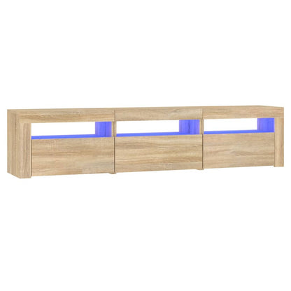 Tv-Meubel Met Led-Verlichting 180X35X40 Cm Sonoma Eikenkleurig 180 x 35 x 40 cm