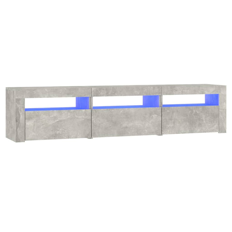 Tv-Meubel Met Led-Verlichting 180 x 35 x 40 cm Betongrijs