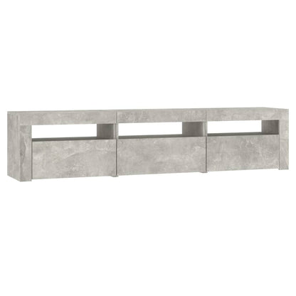 Tv-Meubel Met Led-Verlichting 180 x 35 x 40 cm Betongrijs