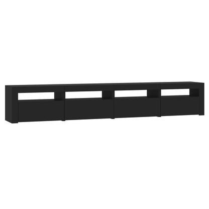 Tv-Meubel Met Led-Verlichting 240X35X40 Cm Zwart 240 x 35 x 40 cm