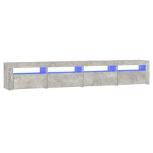 Tv-Meubel Met Led-Verlichting 240 x 35 x 40 cm Betongrijs