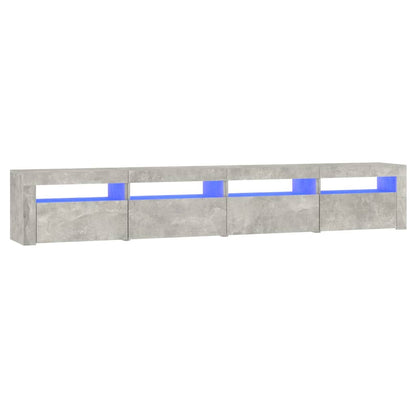 Tv-Meubel Met Led-Verlichting 240 x 35 x 40 cm Betongrijs