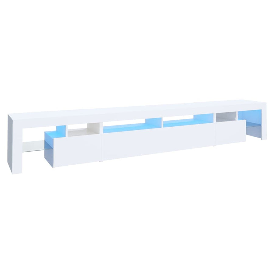 Tv-Meubel Met Led-Verlichting 260X36,5X40 Cm 260 x 36.5 x 40 cm Wit