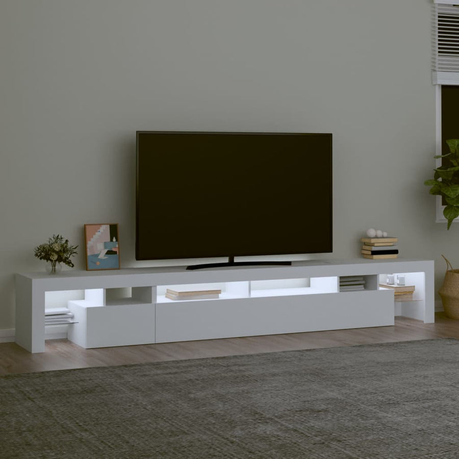 Tv-Meubel Met Led-Verlichting 260X36,5X40 Cm 260 x 36.5 x 40 cm Wit