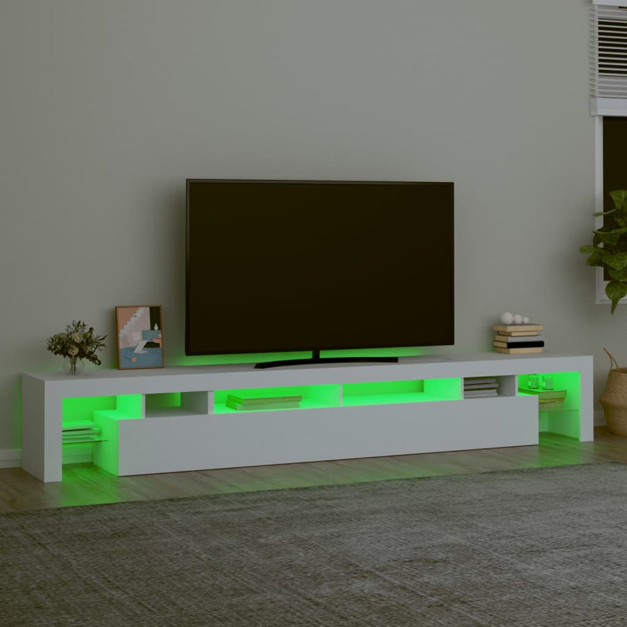 Tv-Meubel Met Led-Verlichting 260X36,5X40 Cm 260 x 36.5 x 40 cm Wit