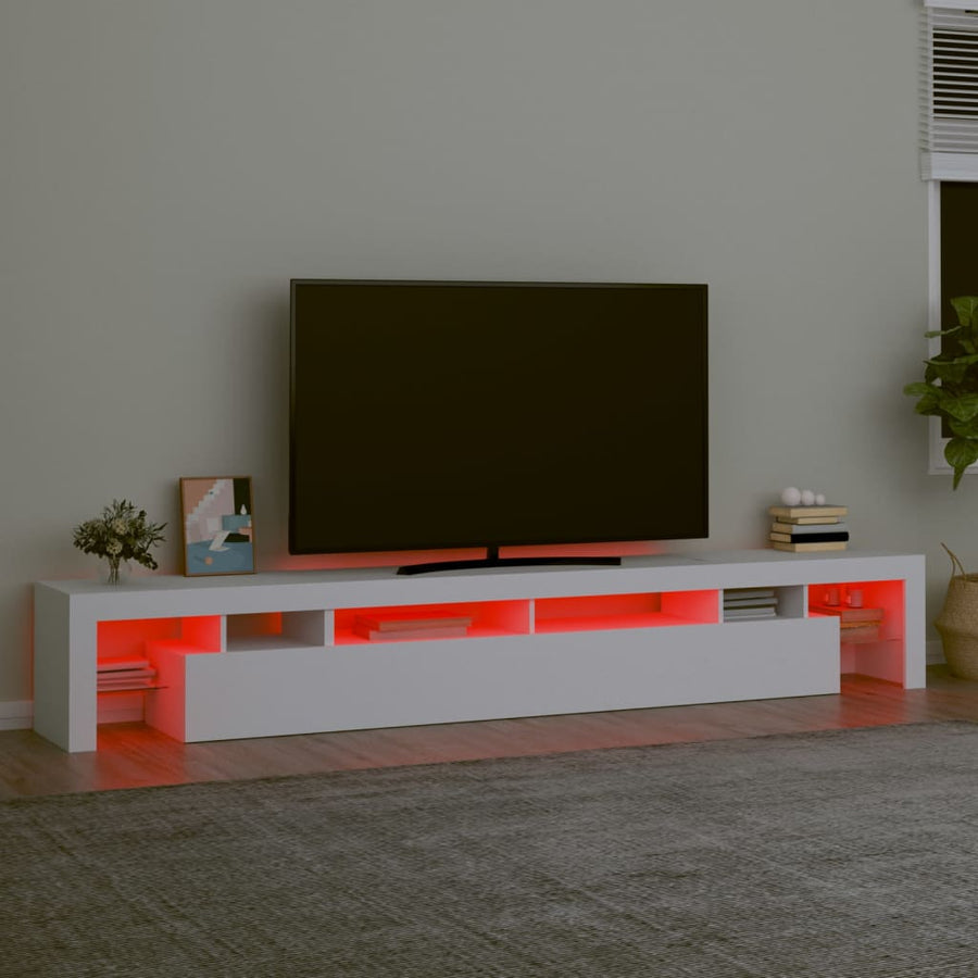 Tv-Meubel Met Led-Verlichting 260X36,5X40 Cm 260 x 36.5 x 40 cm Wit