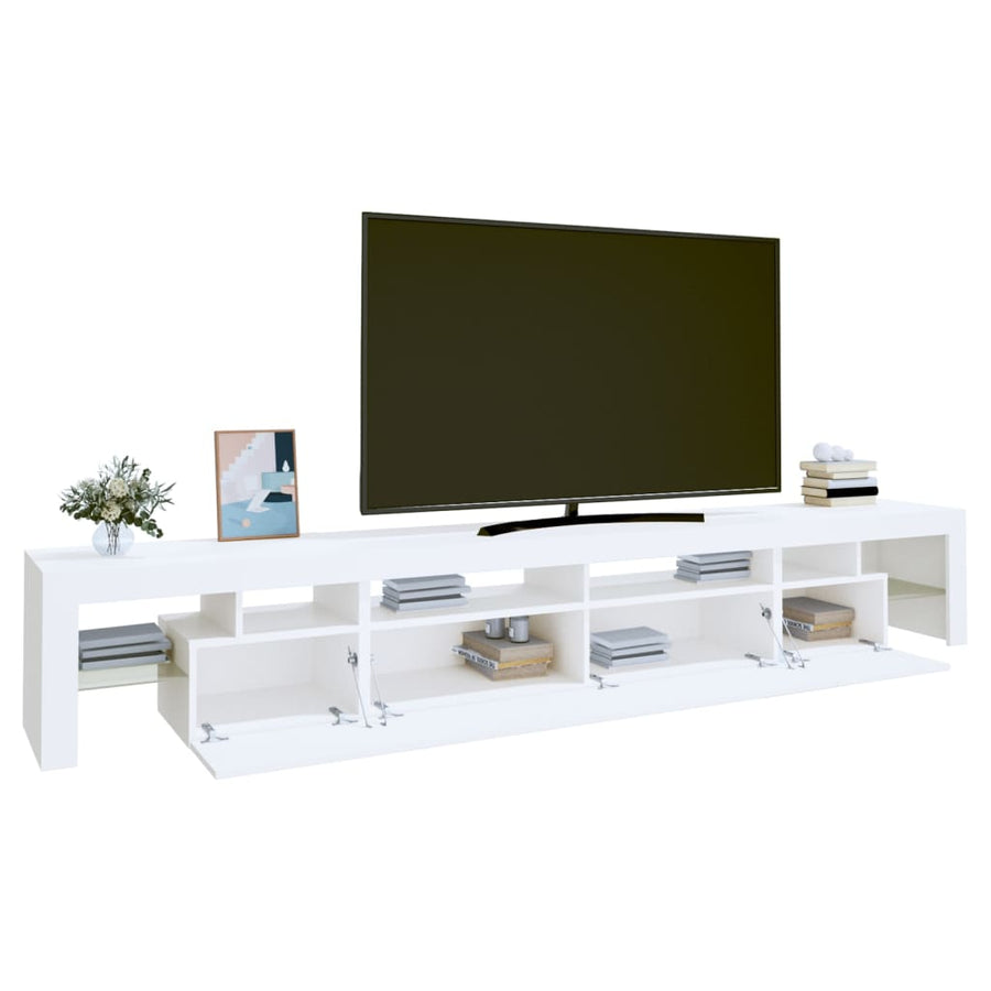 Tv-Meubel Met Led-Verlichting 260X36,5X40 Cm 260 x 36.5 x 40 cm Wit