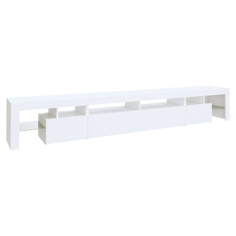 Tv-Meubel Met Led-Verlichting 260X36,5X40 Cm 260 x 36.5 x 40 cm Wit