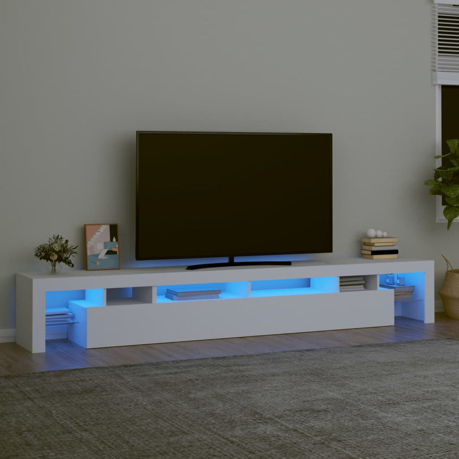 Tv-Meubel Met Led-Verlichting 260X36,5X40 Cm 260 x 36.5 x 40 cm Wit