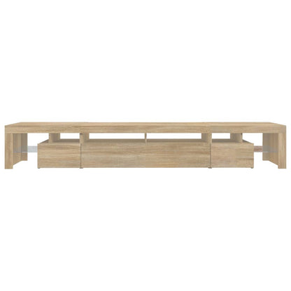 Tv-Meubel Met Led-Verlichting 260X36,5X40Cm Kleurig 260 x 36.5 x 40 cm Sonoma eiken