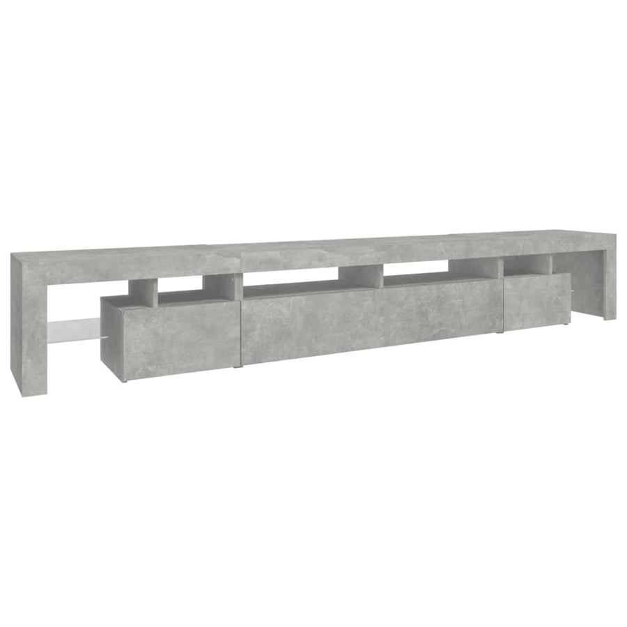 Tv-Meubel Met Led-Verlichting 260X36,5X40 Cm 260 x 36.5 x 40 cm Betongrijs
