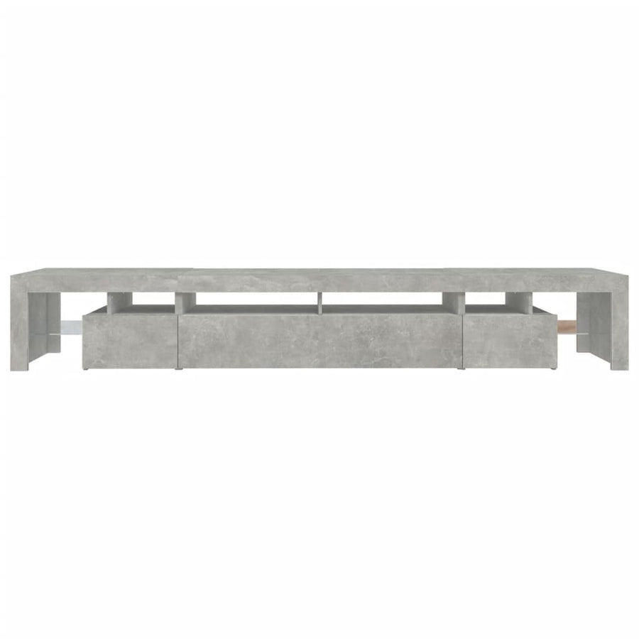 Tv-Meubel Met Led-Verlichting 260X36,5X40 Cm 260 x 36.5 x 40 cm Betongrijs