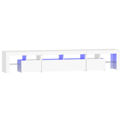 Tv-Meubel Met Led-Verlichting 230X36,5X40 Cm 230 x 36.5 x 40 cm Wit