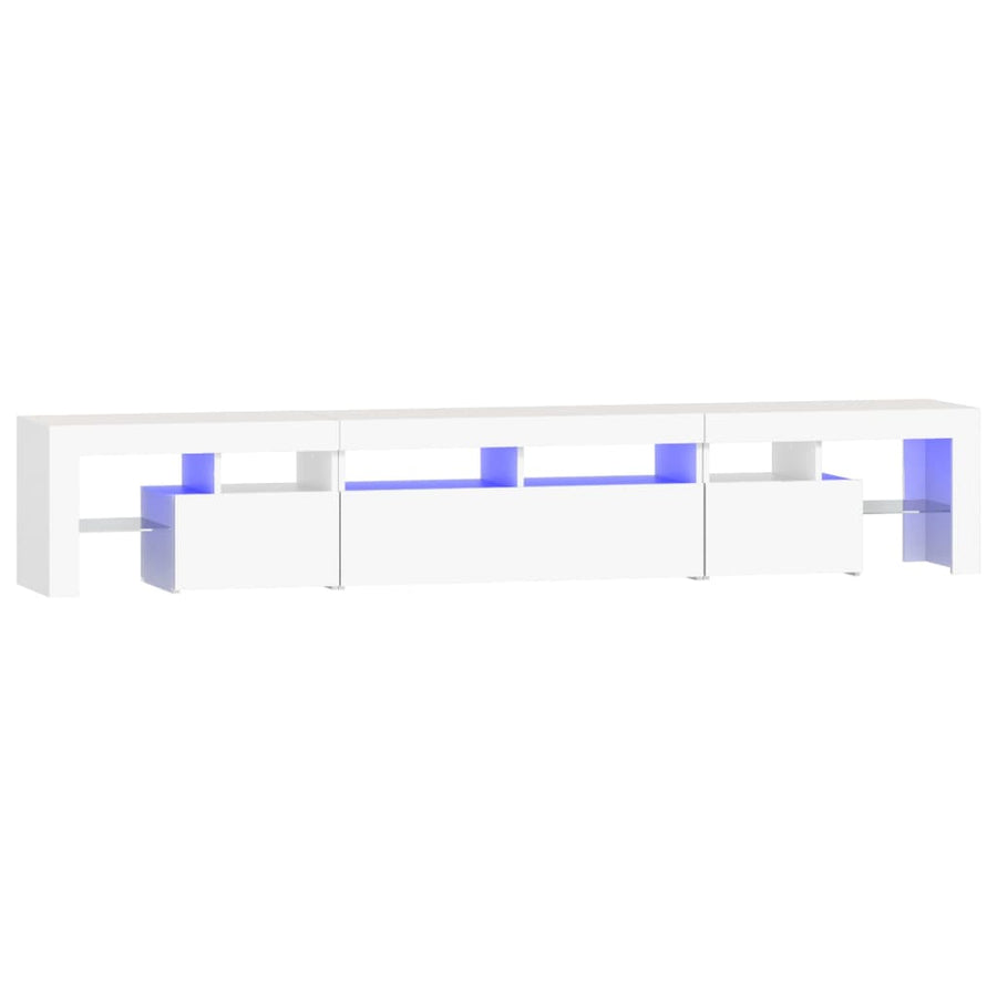Tv-Meubel Met Led-Verlichting 230X36,5X40 Cm 230 x 36.5 x 40 cm Wit