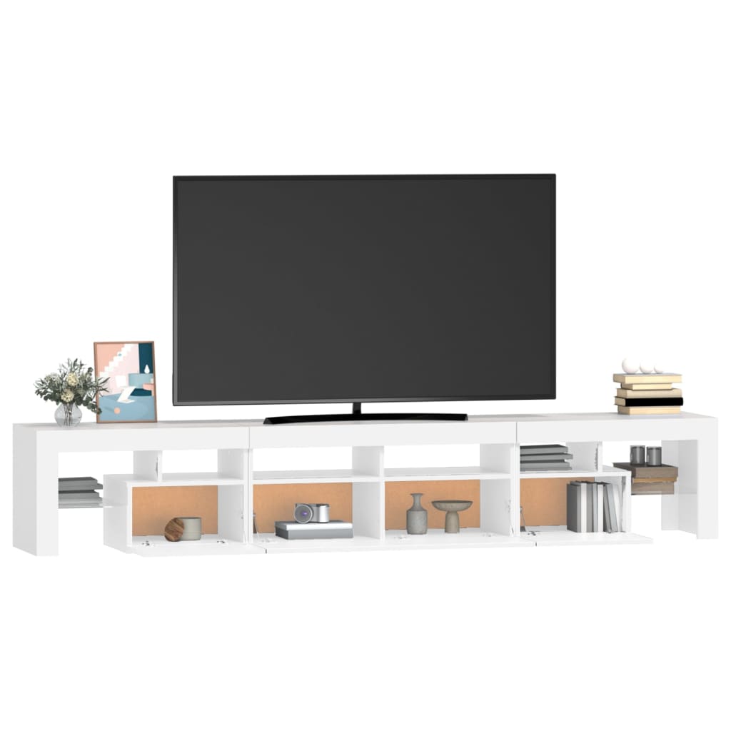 Tv-Meubel Met Led-Verlichting 230X36,5X40 Cm 230 x 36.5 x 40 cm Wit