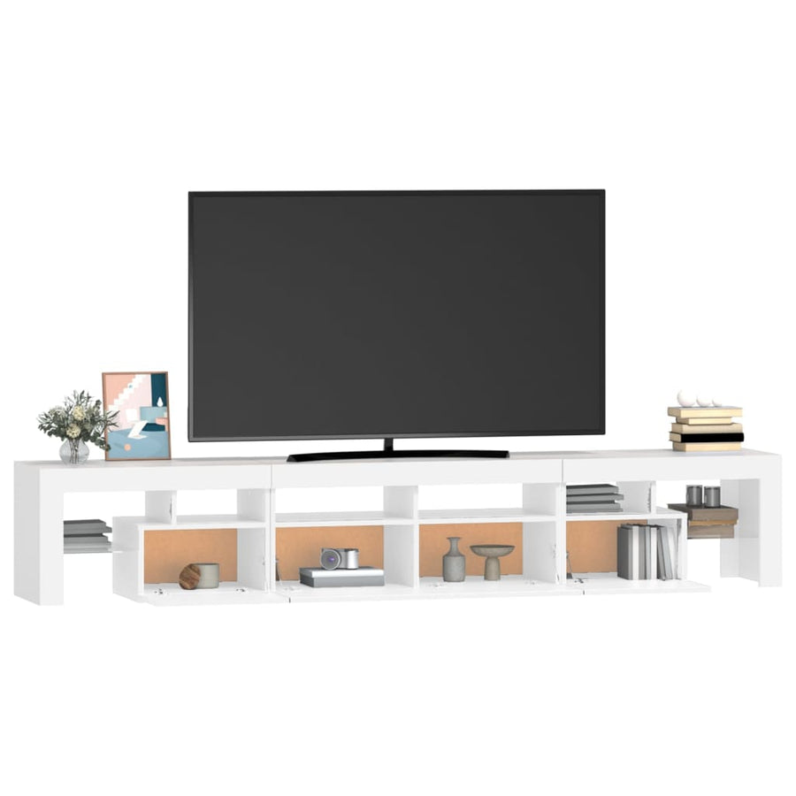 Tv-Meubel Met Led-Verlichting 230X36,5X40 Cm 230 x 36.5 x 40 cm Wit